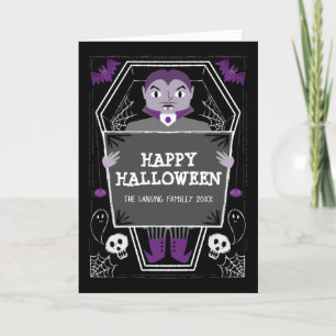 Vampyren Happy halloween Kort