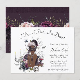 Vampyren | Moody Gothic Glam Skilsmässa Party Inbjudningar