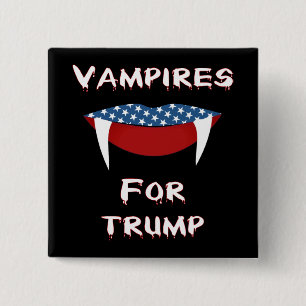 Vampyrer för trumf roliga Halloween knäppas Knapp