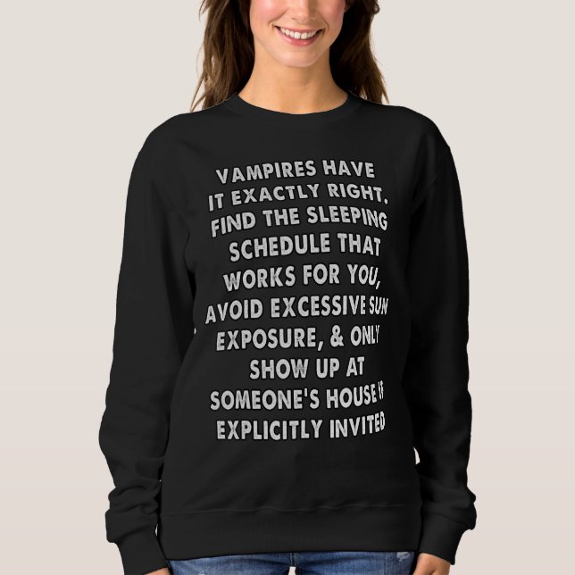 vampyrer har precis höger t shirt (Framsida)