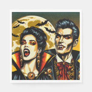 Vampyrer och Fladdermus Halloween fest Pappersservett