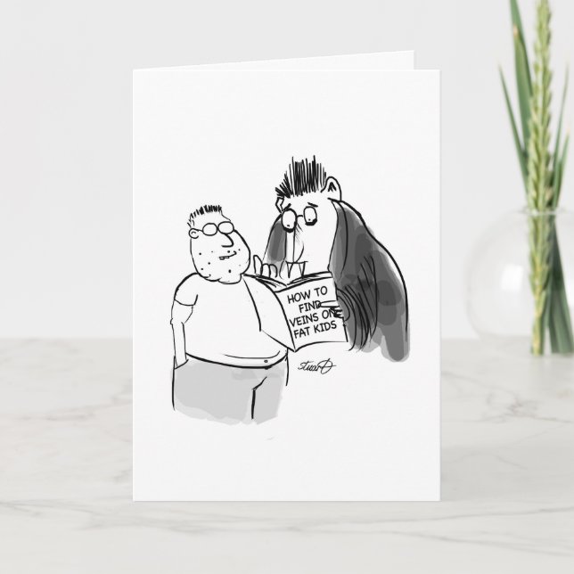 Vampyrer och Tjock Kids Kort (Framsida)