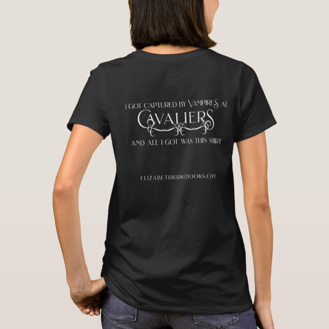 Vampyrer på Cavaliers T-Shirt Mörk Option (Baksida)