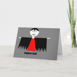 "Vampyrer suger!" Snart frisk kort