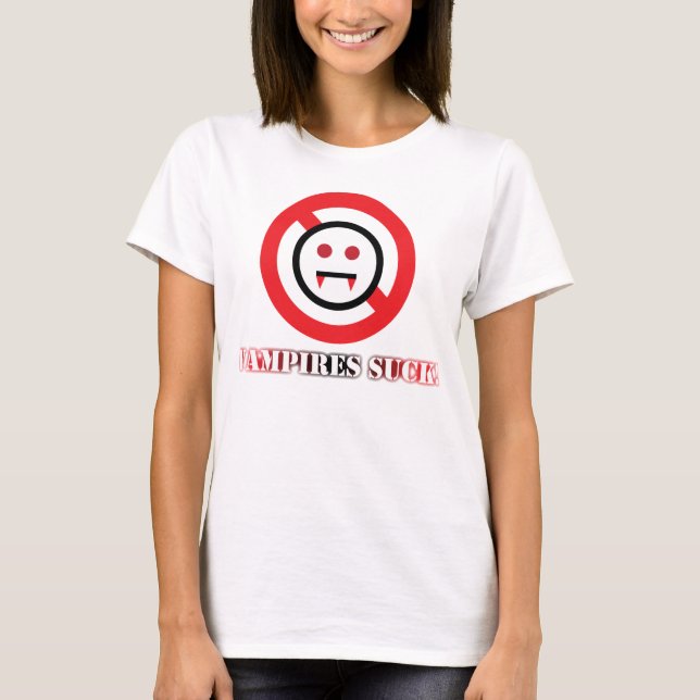 Vampyrer suger! T-tröja T-shirt (Framsida)