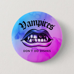 Vampyres gör inte Dissnyj Vaporwave Knapp