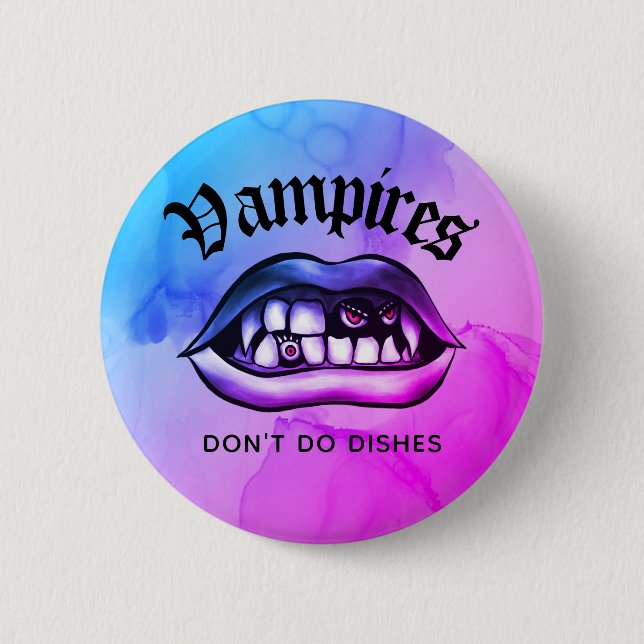 Vampyres gör inte Dissnyj Vaporwave Knapp (Framsida)