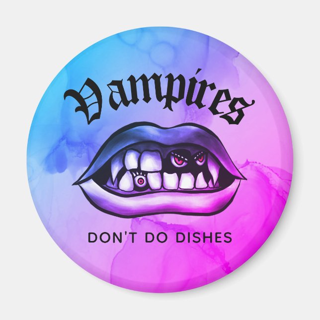 Vampyres gör inte Dissnyj Vaporwave Magnet (Framsidan)
