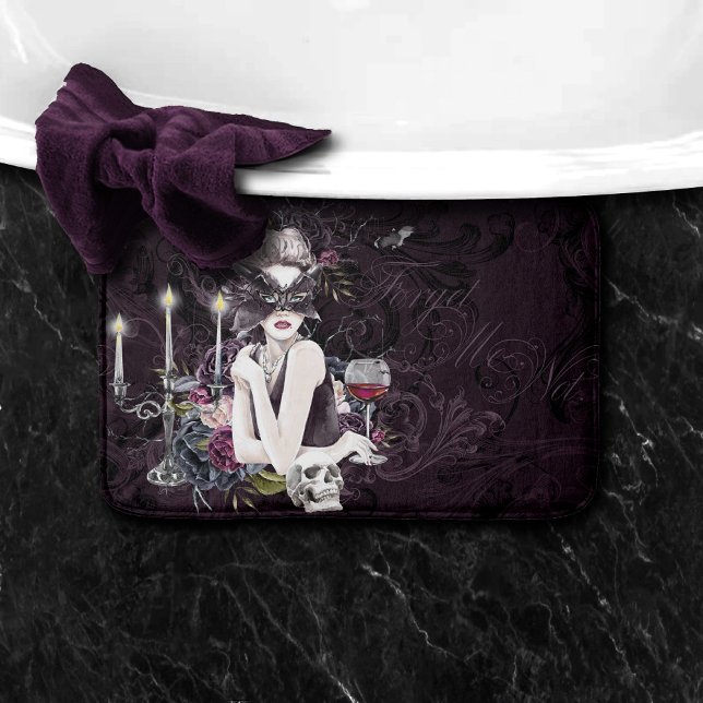 Vampyressen | Moody Gothic Vampy Glam Blek Skin Badrumsmatta (Skapare uppladdad)