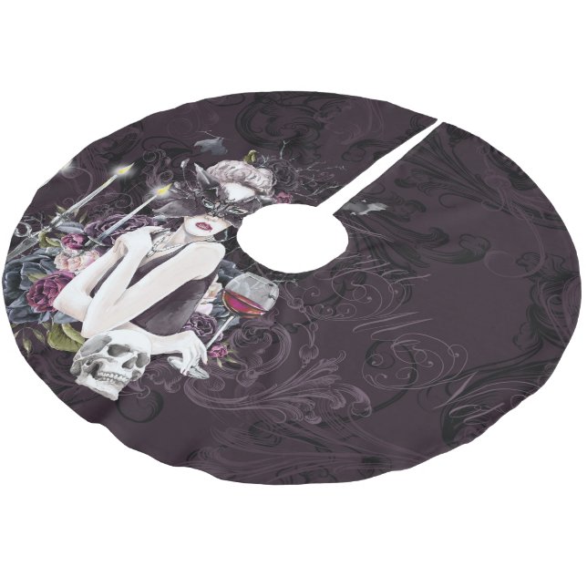 Vampyressen | Moody Gothic Vampy Glam Blek Skin Julgransmatta Borstad Polyester (Vinklad)