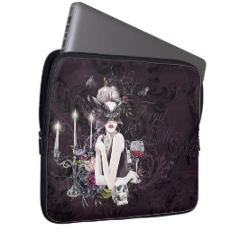Vampyressen | Moody Gothic Vampy Glam Blek Skin Laptop Fodral