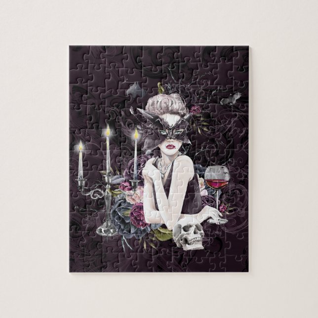 Vampyressen | Moody Gothic Vampy Glam Blek Skin Pussel (Vertikal)