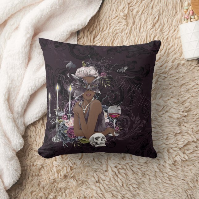 Vampyressen | Moody Gothic Vampy Glam Mörk Skin Kudde (Filt)