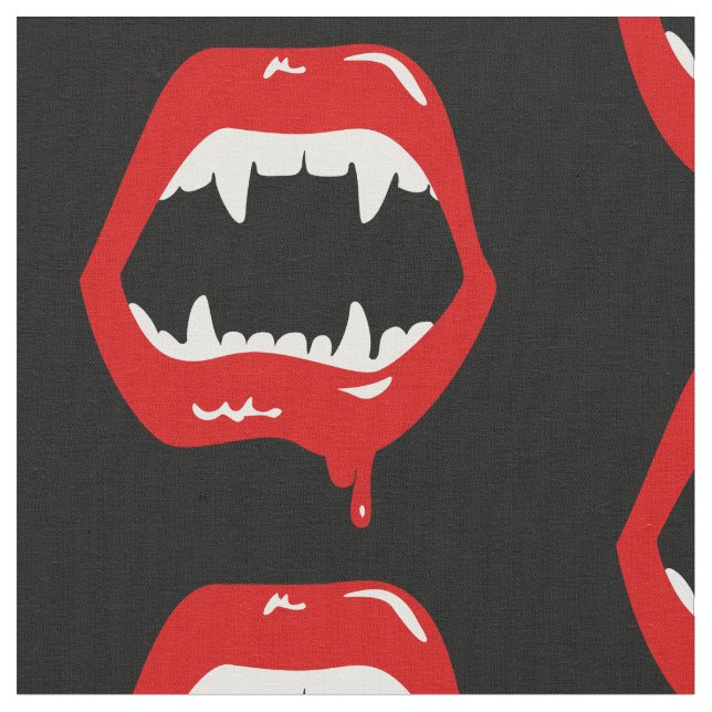 vampyrfangs pooky skrämmande monster tyg (Närbild)