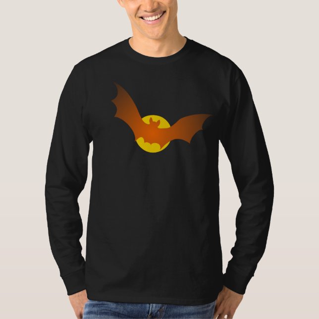 Vampyrfladdermöss Halloween Tee Shirt (Framsida)