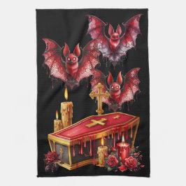 Vampyrfladdermöss Kökshandduk