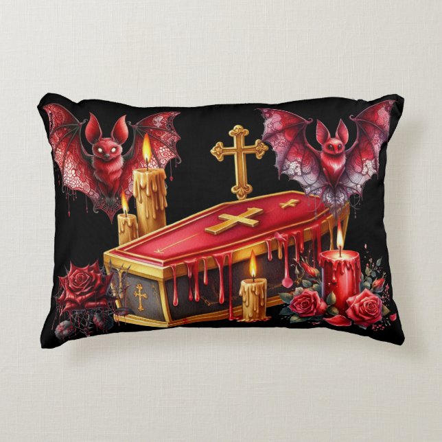 Vampyrfladdermöss Prydnadskudde (Framsidan)