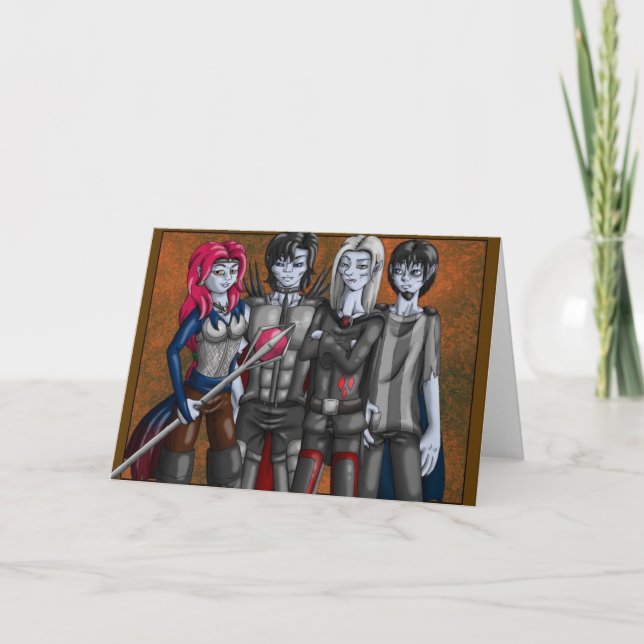 Vampyrhälsningkort Kort (Framsida)