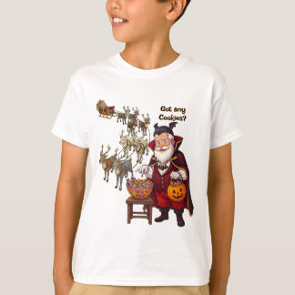 Vampyrjultomte eller bus eller godis | Halloween T Shirt