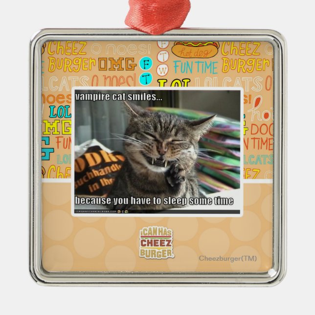 vampyrkattleenden julgransprydnad metall (Framsidan)