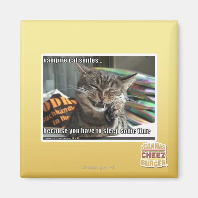 vampyrkattlekar magnet (Framsidan)