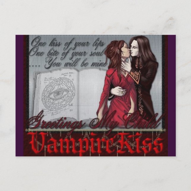 vampyrkyss vykort (Framsida)