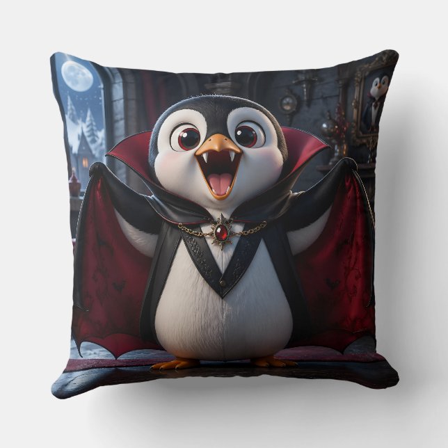 Vampyrpingvin/stor kudde (Baksida)