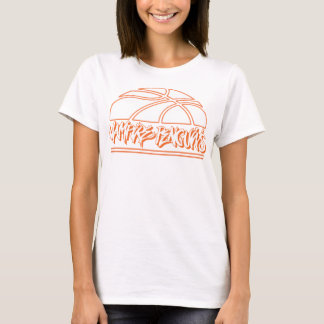 Vampyrpingvinkvinna skjorta för vit t shirt