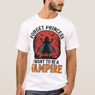 Vampyrprinsessa skjorta spöklik retro Halloween De T Shirt