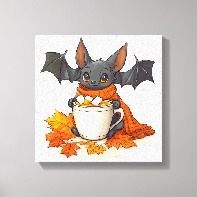 Vampyrpumpalatte Canvastryck (Framsida)