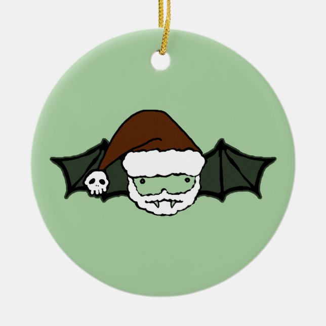 VampyrSanta fladdermöss Julgransprydnad Keramik (Framsidan)