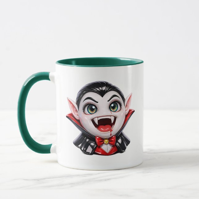 Vampyrserie Söt Chibi-karaktär Kuslig Mugg (Vänster)