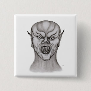 Vampyrsvart och vit design knapp