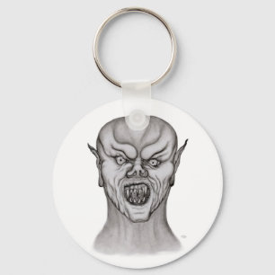 Vampyrsvart och vit design nyckelring