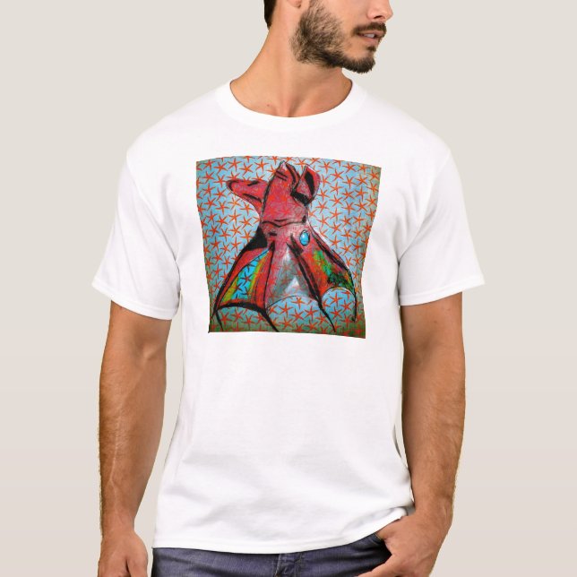 Vampyrtioarmad bläckfisk tee shirt (Framsida)