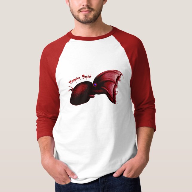 Vampyrtioarmad bläckfiskskjorta tee shirt (Framsida)
