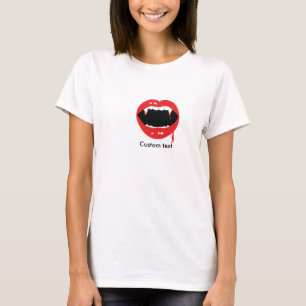 Vampyttand Blod Halloween Goth T-shirt Topp