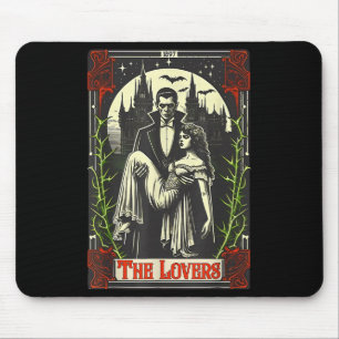 Vamre Monster Dracula Och Brud De Älskande Tarot C Musmatta