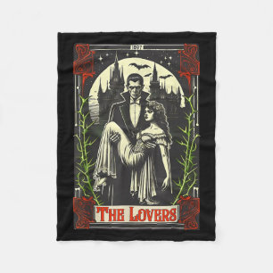 Vamre Monster Dracula Och Brud The Lovers Tarot C Fleecefilt