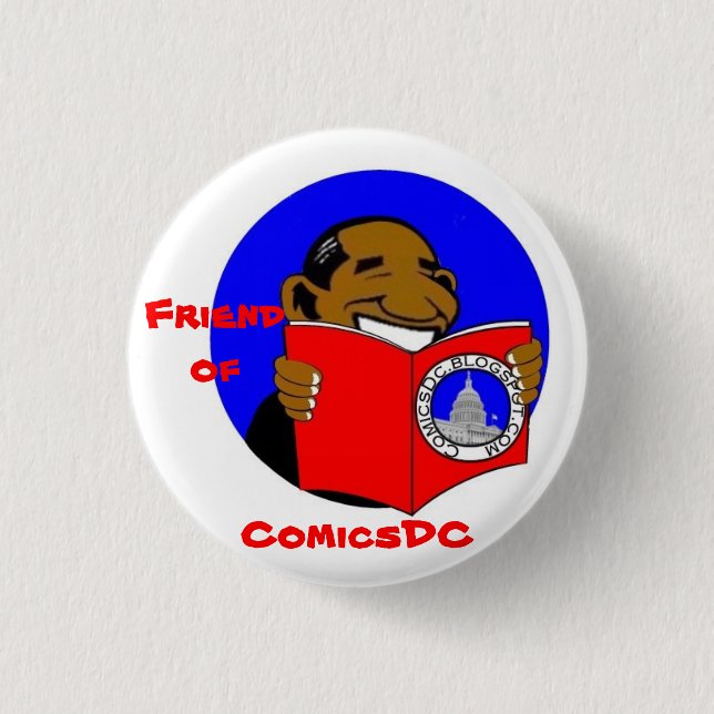 Vän av det ComicsDC emblem (design 2) Knapp (Framsida)