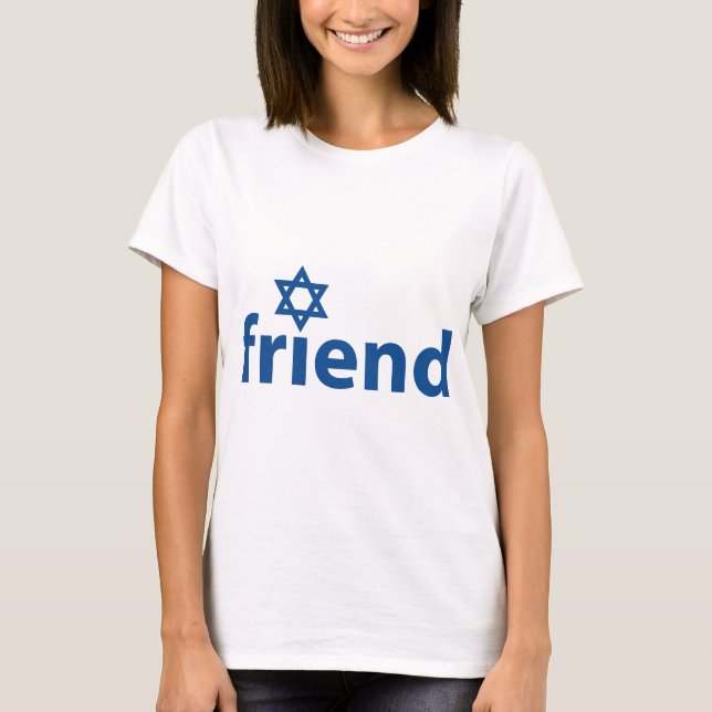Vän av Israel T-shirt (Framsida)