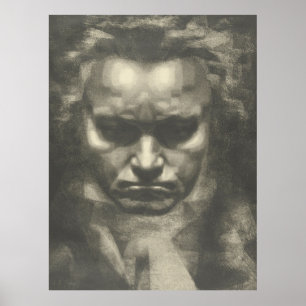 Van Beethoven porträtt Poster