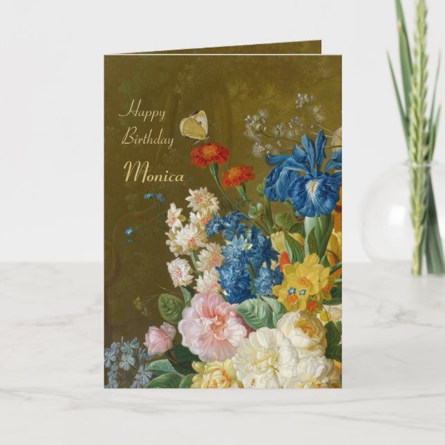 Van Brussel Flowers i vas 1789 CC0259 Birthday Kort (Framsida)