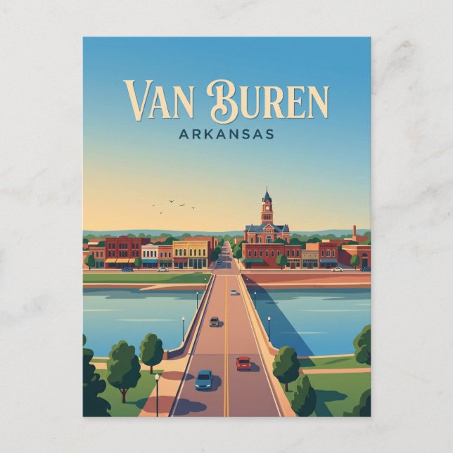 Van Buren USA Vykort (Framsida)