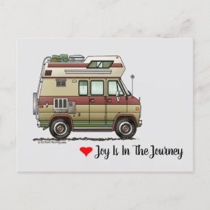 Van Camper Trailer Vykort