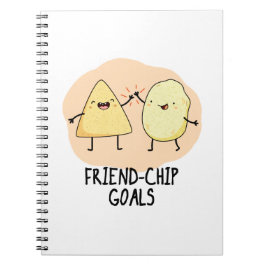 Vän-Chip Mål Roliga Mat Chip Puns  Anteckningsbok