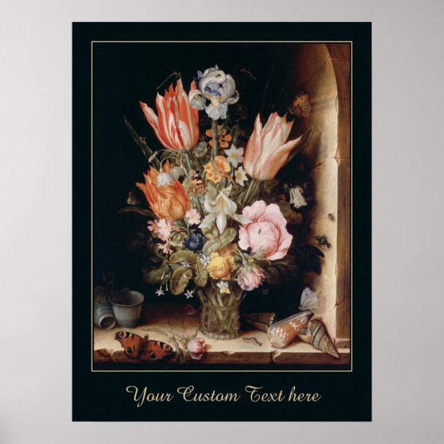 Van den Berghes anpassningsbar Flowers poster (Framsidan)