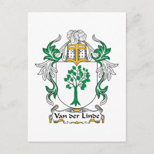 Van der Linde Family Crest Vykort