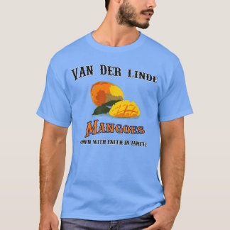 Van Der Linde Mangos Växer med Tro Rolig Spelare T Shirt