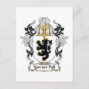 Van der Poll Family Crest Vykort